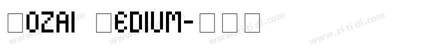 Yozai Medium字体转换